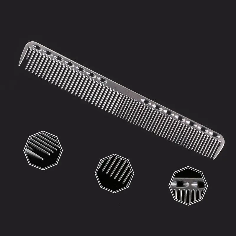 Mythus Metal Cutting Comb Hair Hairdressing Aluminum Comb Barbers Salon Professional Combs 5