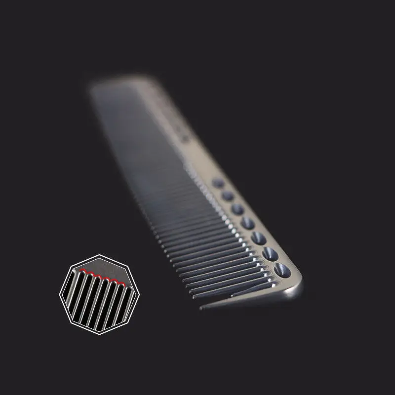 Mythus Metal Cutting Comb Hair Hairdressing Aluminum Comb Barbers Salon Professional Combs 6
