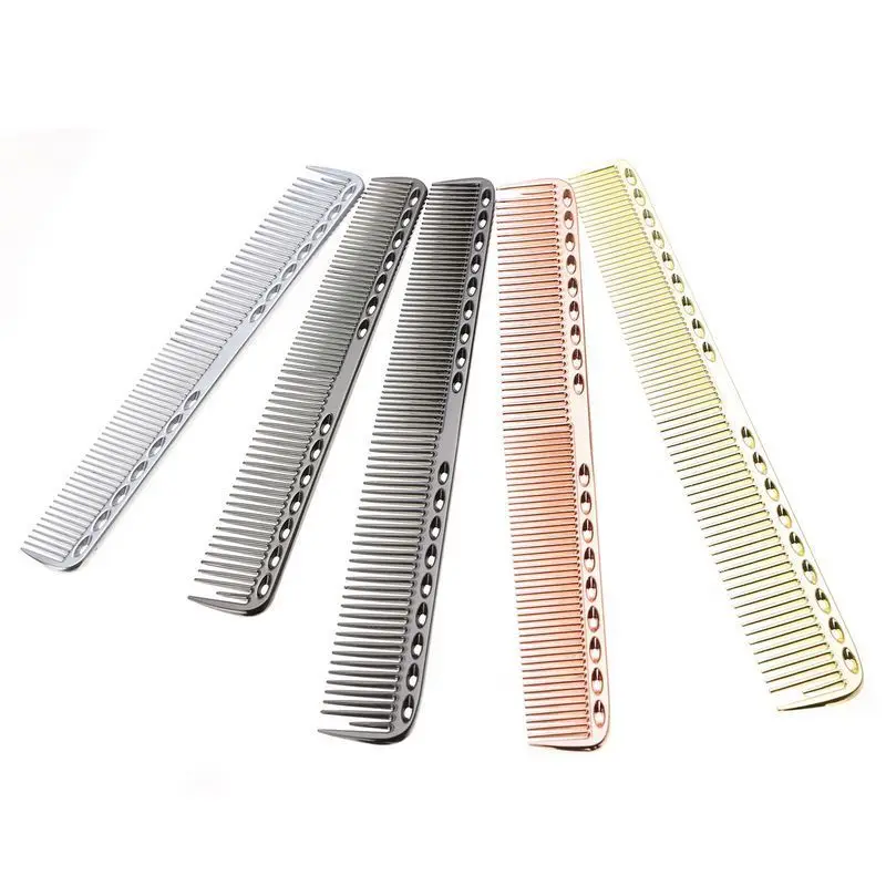Mythus Metal Cutting Comb Hair Hairdressing Aluminum Comb Barbers Salon Professional Combs 9