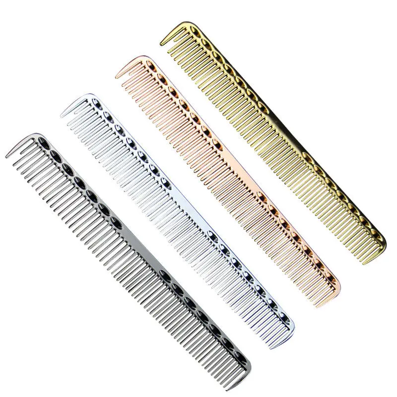 Mythus Metal Cutting Comb Hair Hairdressing Aluminum Comb Barbers Salon Professional Combs 10