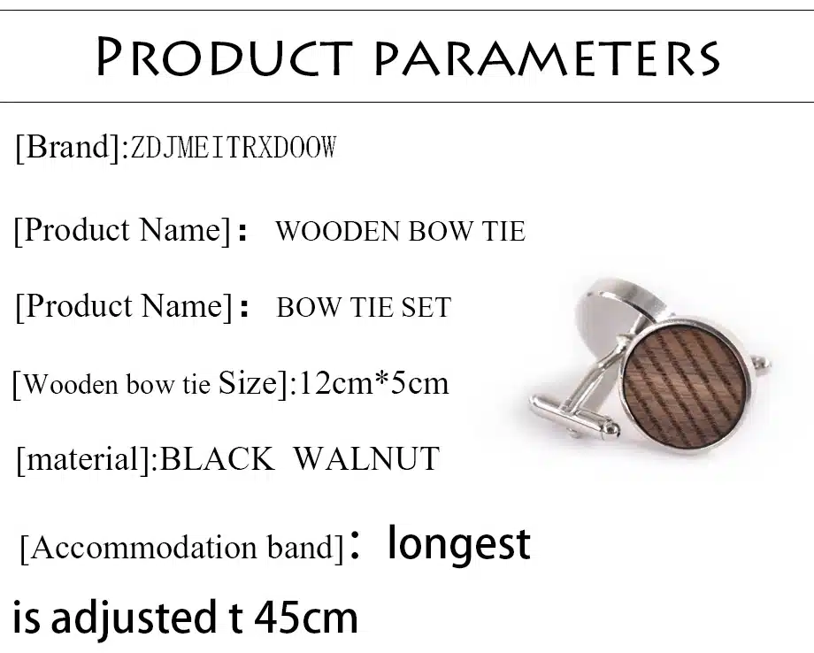 New arrival Fashion Handmade Wood Bow ties Bowtie Butterfly Gravata Strip Ties For Men Cufflinks Handkerchief Set 10