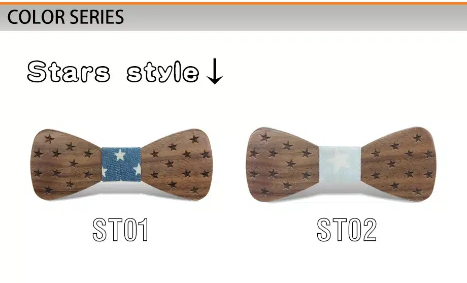 2017 brand Children Wooden Bow Ties For Baby Boy Clothing Accessories Solid Color Bowknot Dot Printing Kids Wood BowTie 14