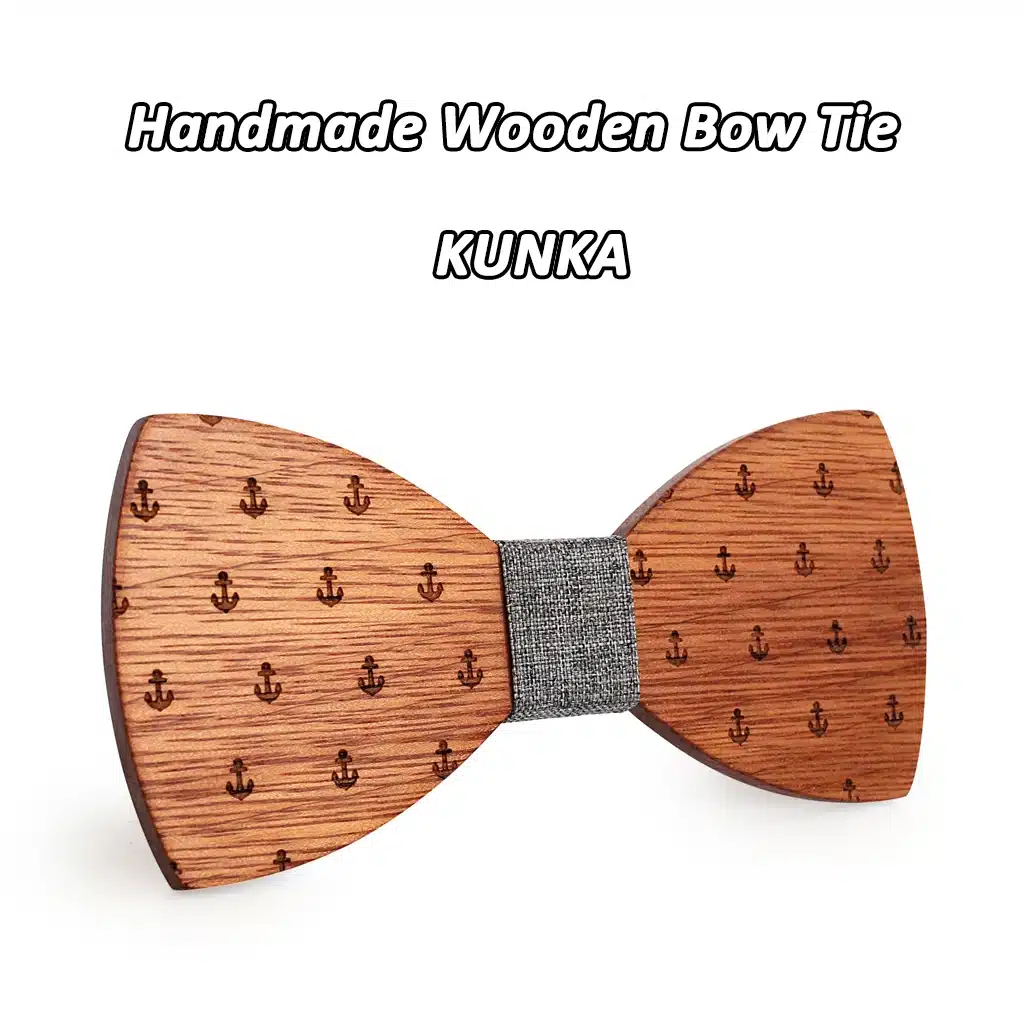 MAHOOSIVE Classic Captain Wood Bow Ties Wooden Butterfly Bowknots Gravatas Cravat 18