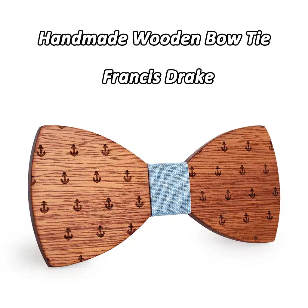 MAHOOSIVE Classic Captain Wood Bow Ties Wooden Butterfly Bowknots Gravatas Cravat 19
