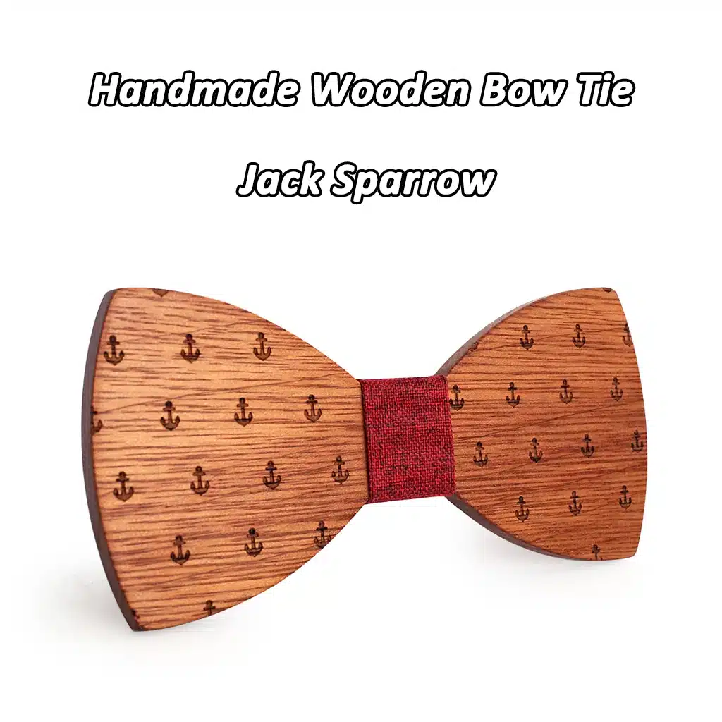 MAHOOSIVE Classic Captain Wood Bow Ties Wooden Butterfly Bowknots Gravatas Cravat 20