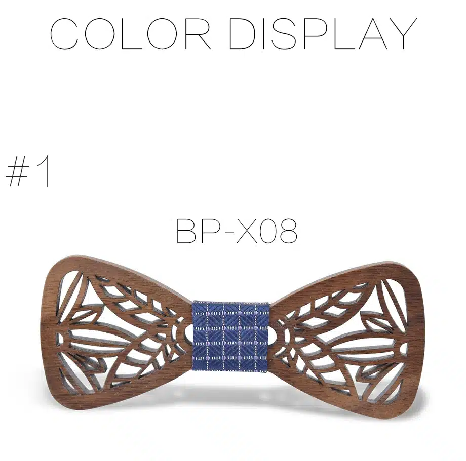 New Arrival Hollow Wood Bow Ties for Mens Wedding Suits Wooden Bow Tie Butterfly Shape Bowknots Gravatas Slim Cravat 18