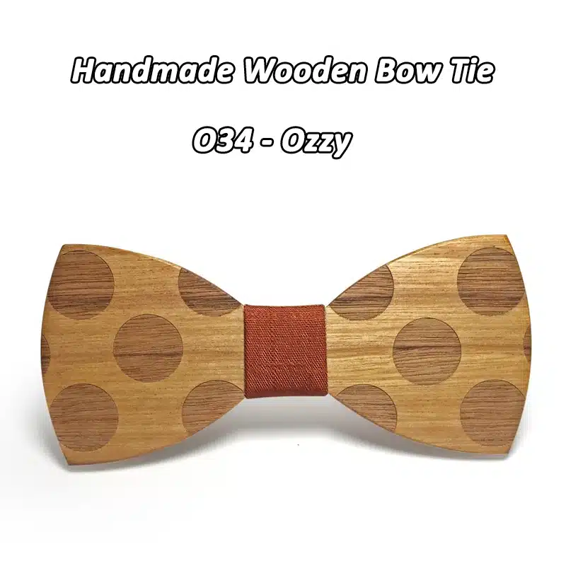 Mahoosive Novelty Solid Dot Wood Bow Tie For Men Classic Wooden Bowties Neckwear Creative Handmade Butterfly Wood Tie Gravata 15