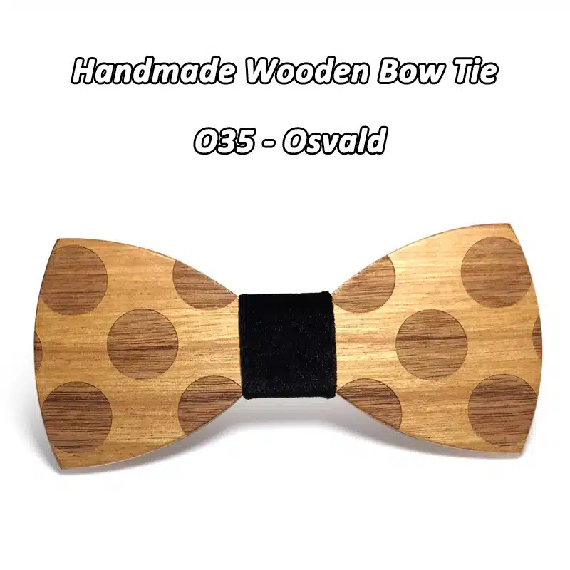 Mahoosive Novelty Solid Dot Wood Bow Tie For Men Classic Wooden Bowties Neckwear Creative Handmade Butterfly Wood Tie Gravata 16