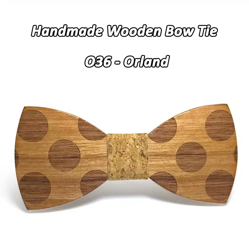 Mahoosive Novelty Solid Dot Wood Bow Tie For Men Classic Wooden Bowties Neckwear Creative Handmade Butterfly Wood Tie Gravata 17