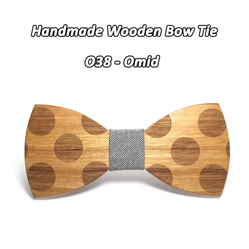 Mahoosive Novelty Solid Dot Wood Bow Tie For Men Classic Wooden Bowties Neckwear Creative Handmade Butterfly Wood Tie Gravata 19