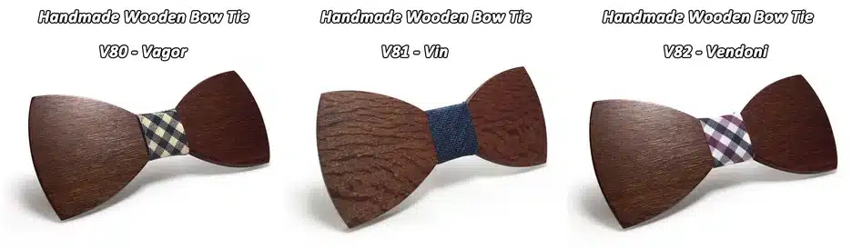 Mahoosive Classic Wooden Bow Tie Men BALCK bowtie wood bow ties 10