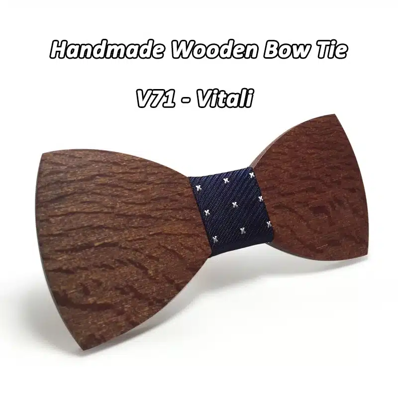 Mahoosive Classic Wooden Bow Tie Men BALCK bowtie wood bow ties 12