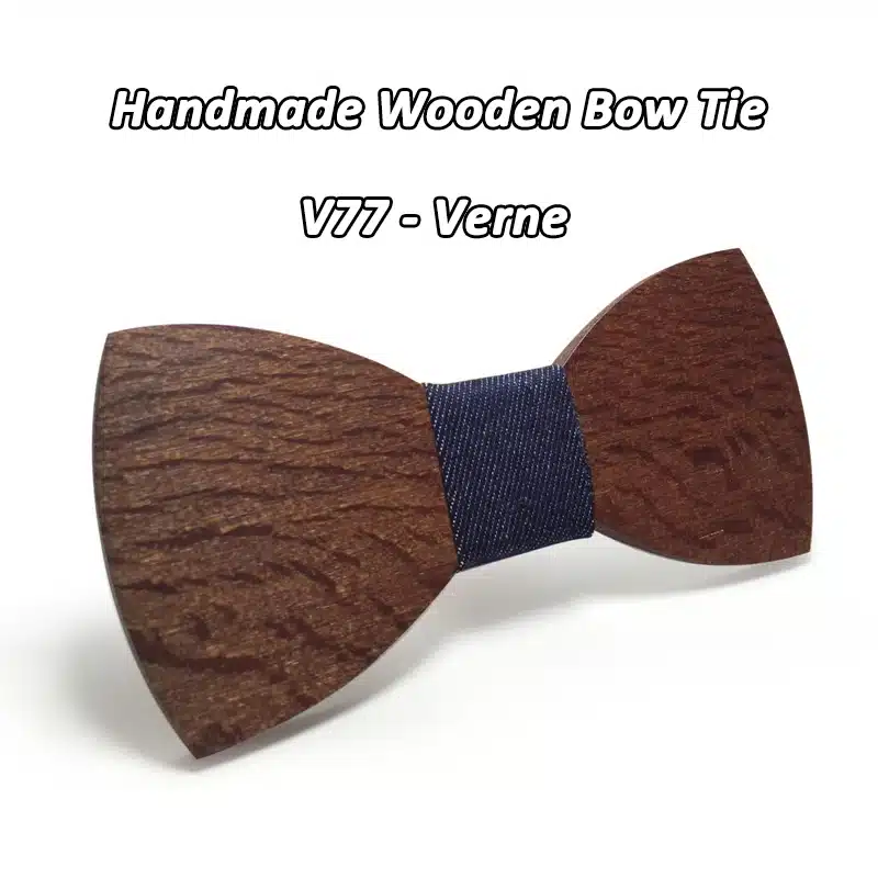 Mahoosive Classic Wooden Bow Tie Men BALCK bowtie wood bow ties 18