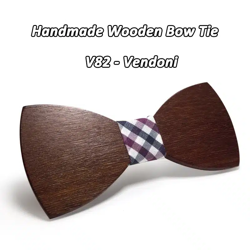 Mahoosive Classic Wooden Bow Tie Men BALCK bowtie wood bow ties 23
