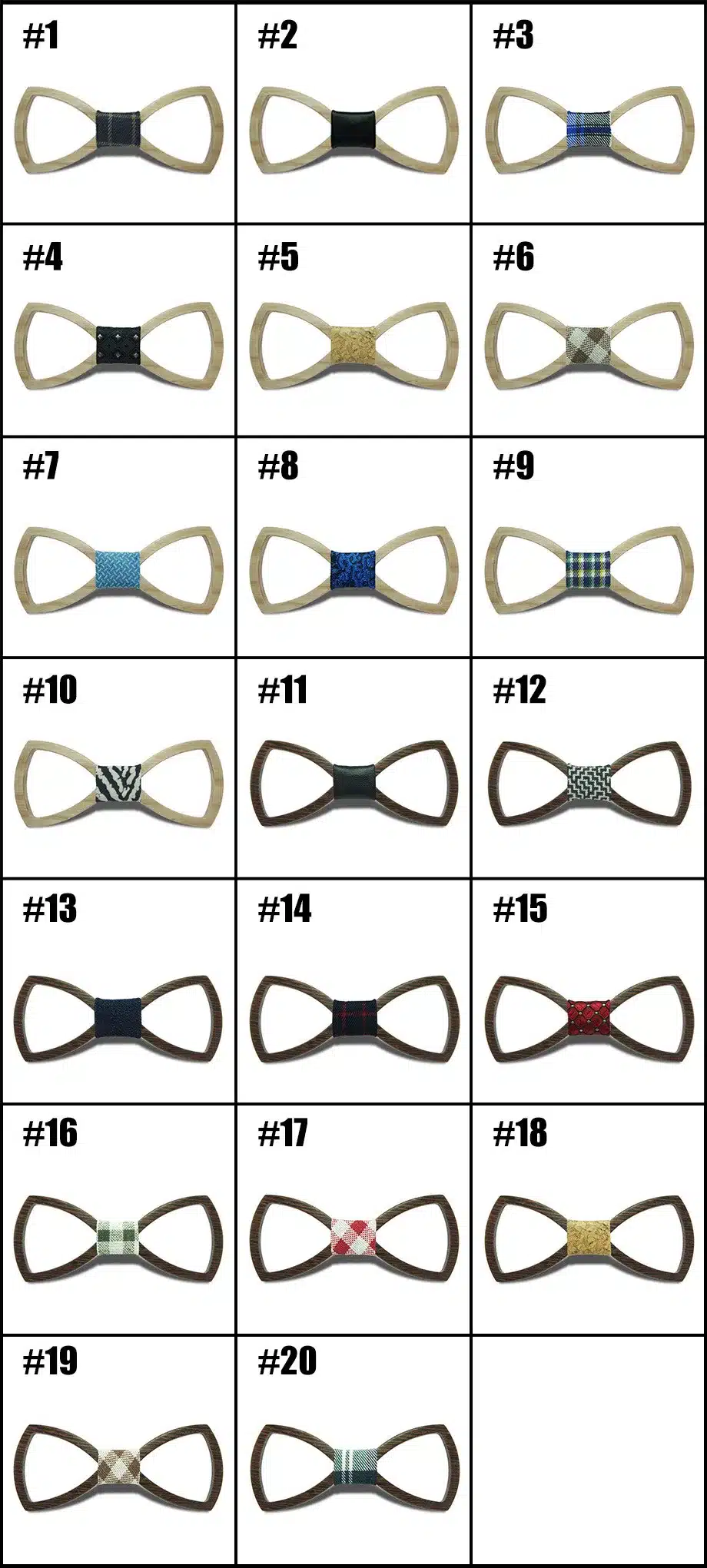 2016 European Fashion Hollow out Personality Accessory Geometric Design Cheap Good Wood Hip Hop Bow Tie For Men Wooden Bow tie 11