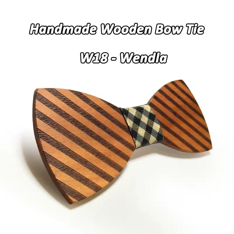 Mahoosive Striped Wood Bow Tie For Men Classic Wooden Bowties Neckwear Butterfly Wood Bow Tie Cravats Accessories Bowknot 27