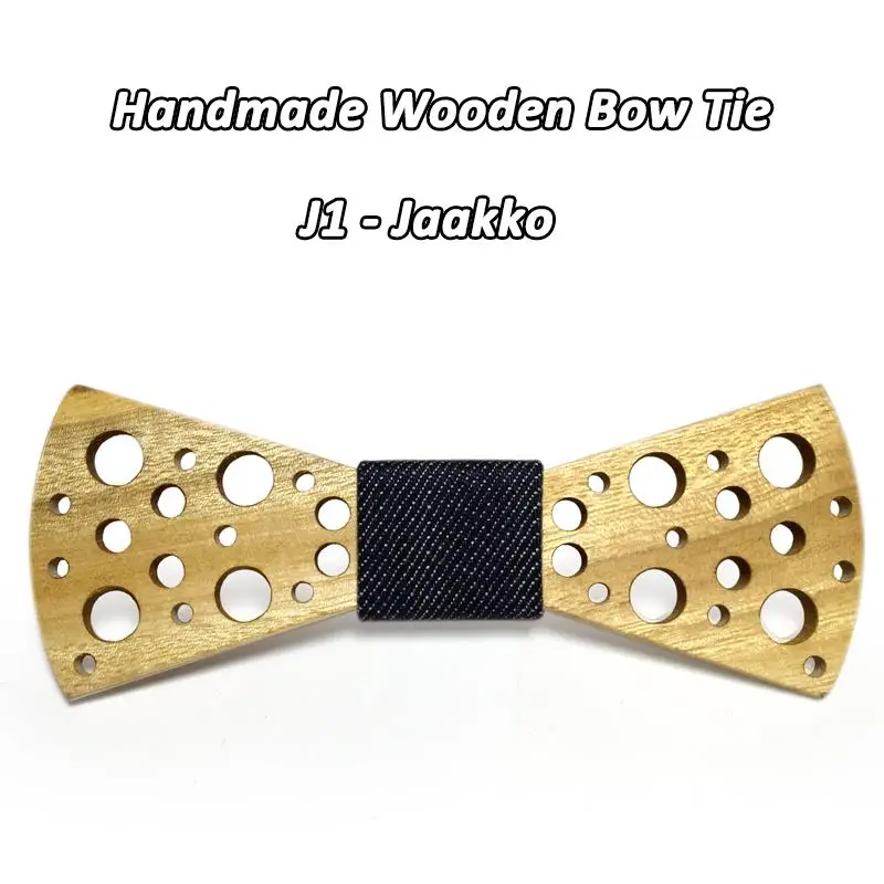 Dot Mahoosive Brand Handmade Wood Bow ties Bowtie Butterfly Gravata Ties For Men Mens Wooden bow tie neck bow ties for Girls 11