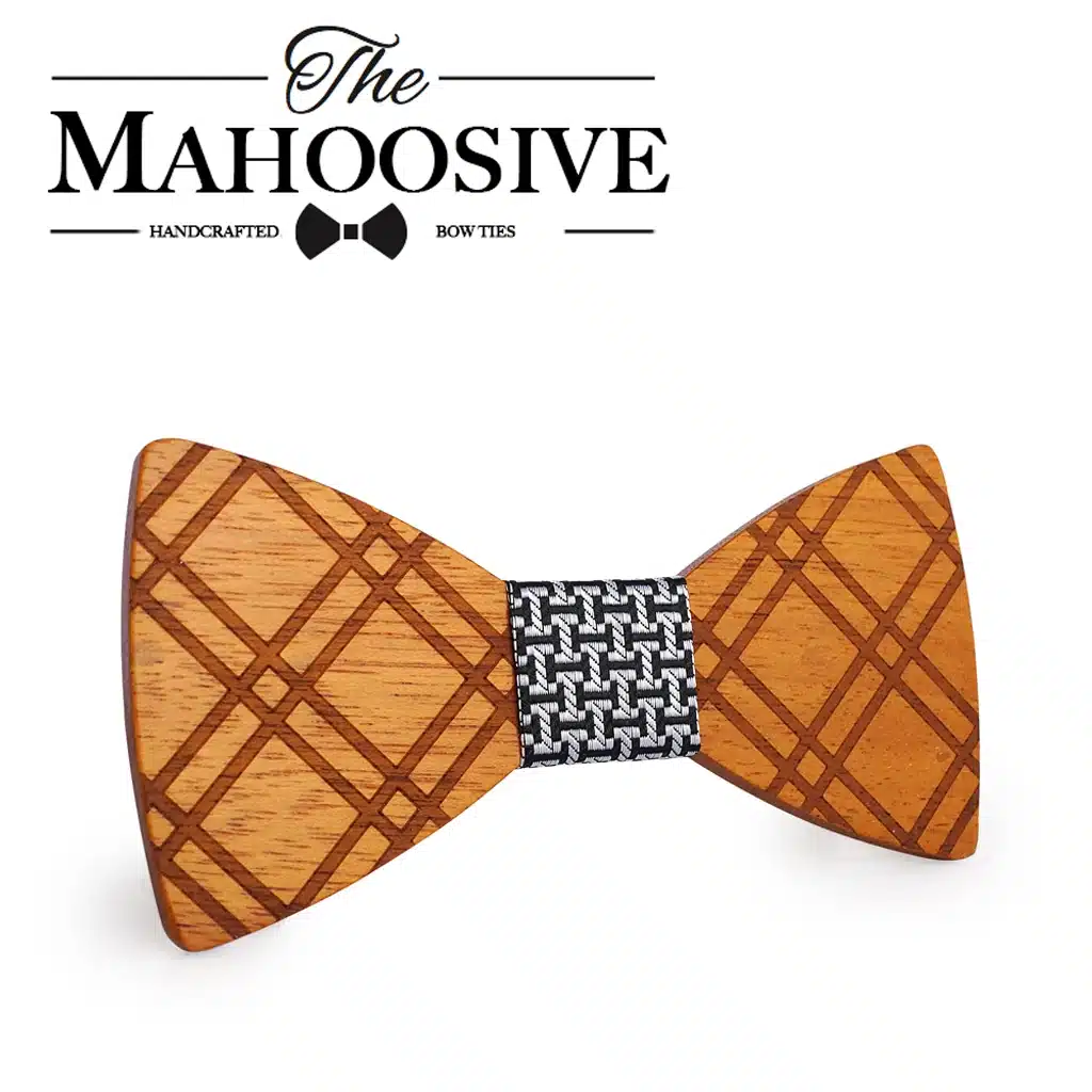 Mahoosive Real Soild Wood Bow Tie For Men Marry Groomsmen Wedding Party Butterfly Cravats Man Accessory bowties 12