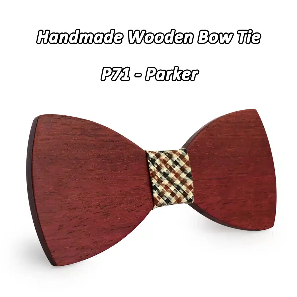 Mahoosive newest personality pure handmade natural wooden leisure men wood bow ties Butterfly Design noeud papillon homme 9
