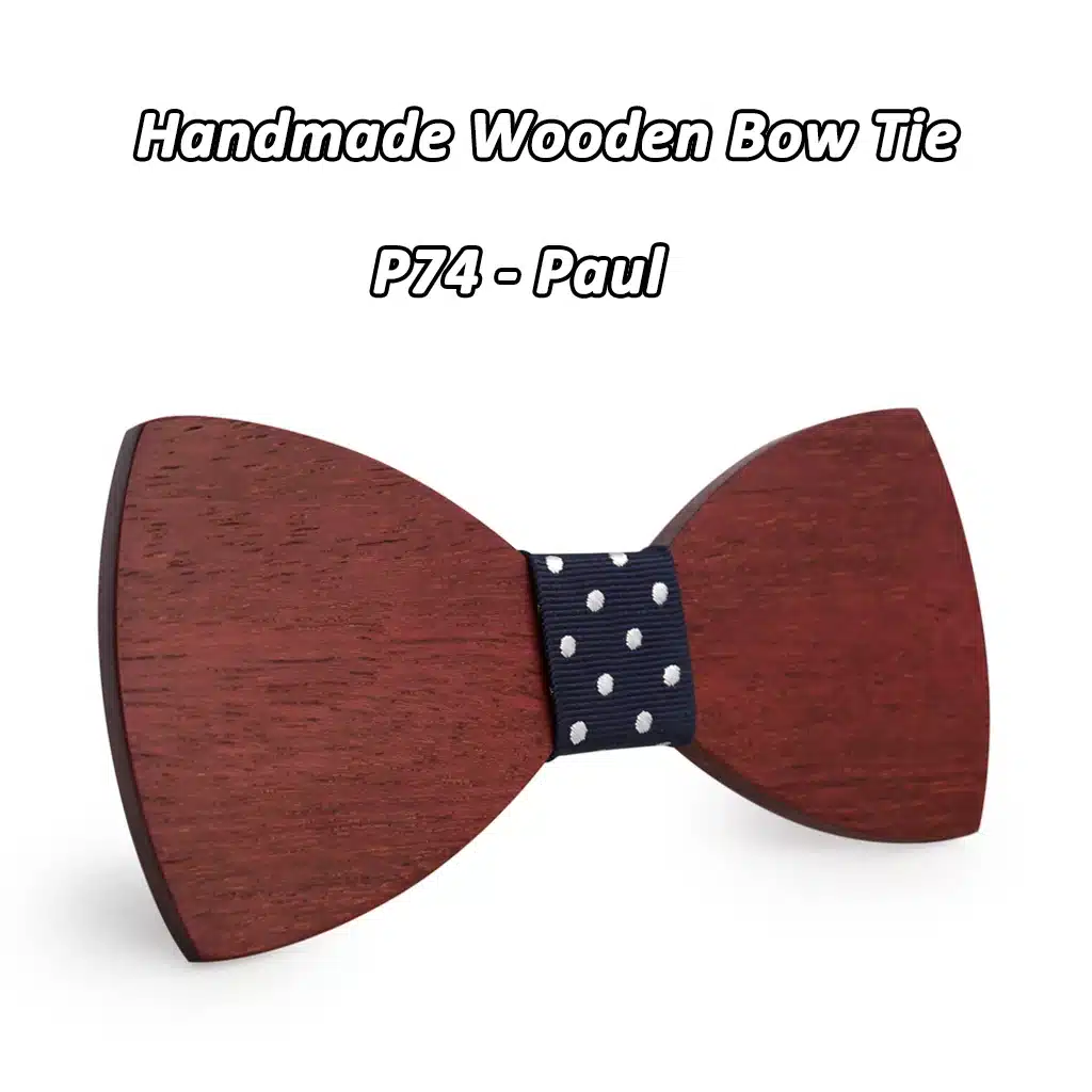 Mahoosive newest personality pure handmade natural wooden leisure men wood bow ties Butterfly Design noeud papillon homme 12