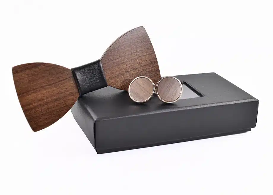Fashion Wedding Wood Bow Tie Cufflinks Set Mens Suit Papillon Corbatas Tie gravata Pajaritas Hombre noeud papillon enfant 1