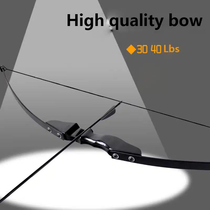 Professional 30/40lbs Recurve Bow for Right Hand Wooden Archery Bow Outdoor Shooting Hunting Bow Practice Sports G01 Dart 9