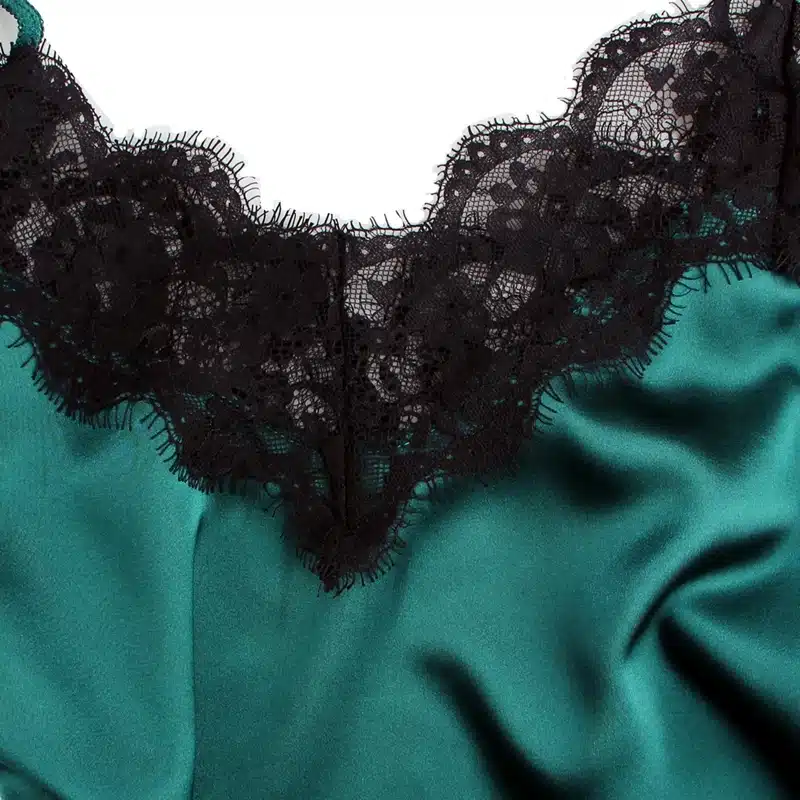 2018 Women Clothes For Summer Shorts Sets Sleepwear Satin Pajama Cami Top + Shorts Pajamas Spaghetti Strap Lace Sexy Pajama Set 28