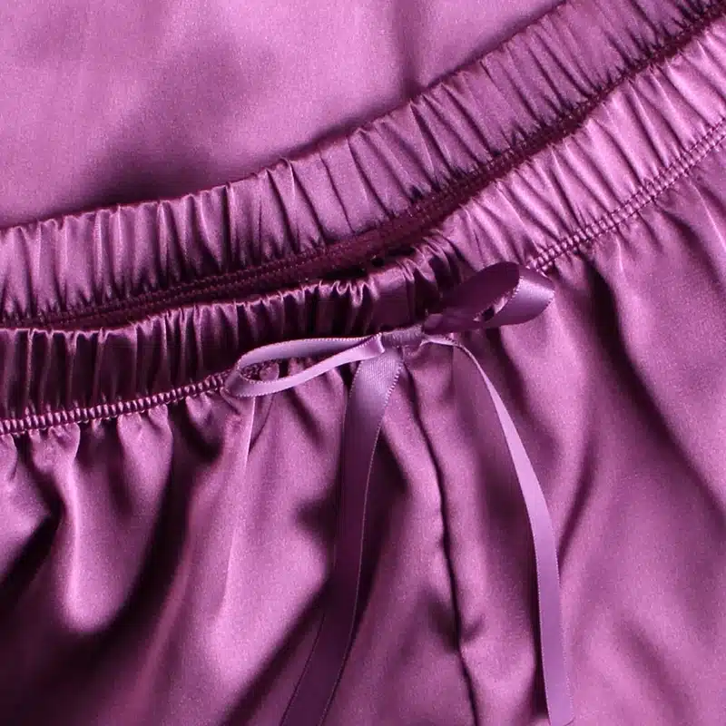 2018 Women Clothes For Summer Shorts Sets Sleepwear Satin Pajama Cami Top + Shorts Pajamas Spaghetti Strap Lace Sexy Pajama Set 51