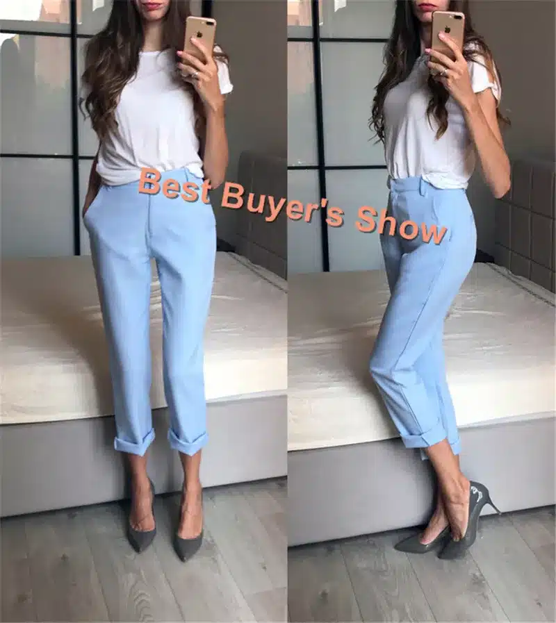 Rugod 2018 Spring Office Lady Elegant Business Suits Women Stylish Two piece sets Long Sleeve Jacket and Trouser Hot Sale Suits 21