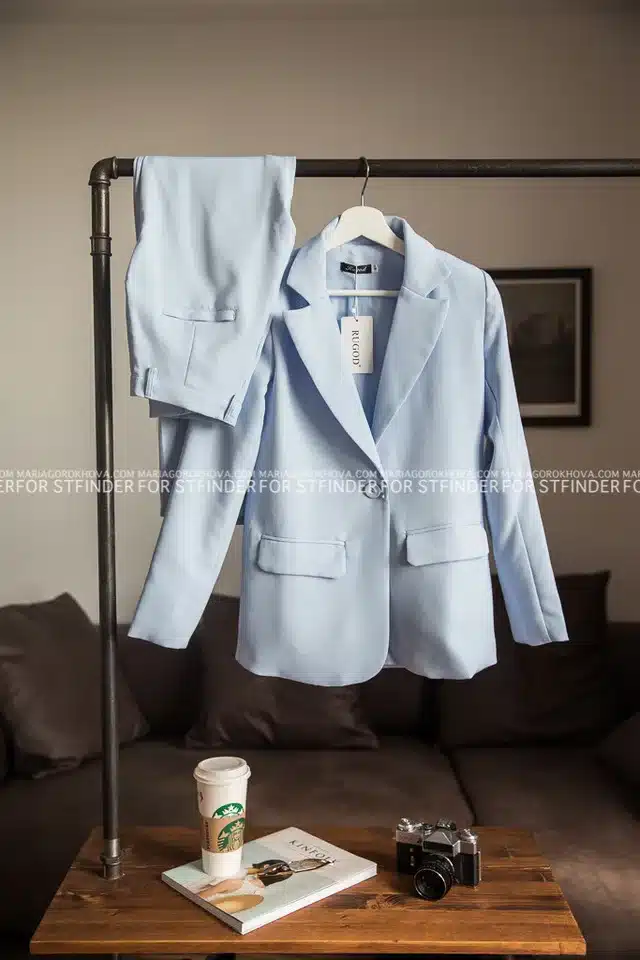 Rugod 2018 Spring Office Lady Elegant Business Suits Women Stylish Two piece sets Long Sleeve Jacket and Trouser Hot Sale Suits 26