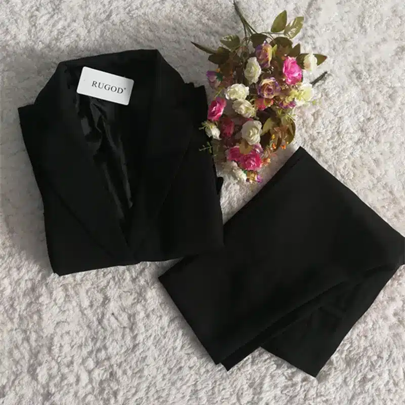 Rugod 2018 Spring Office Lady Elegant Business Suits Women Stylish Two piece sets Long Sleeve Jacket and Trouser Hot Sale Suits 29