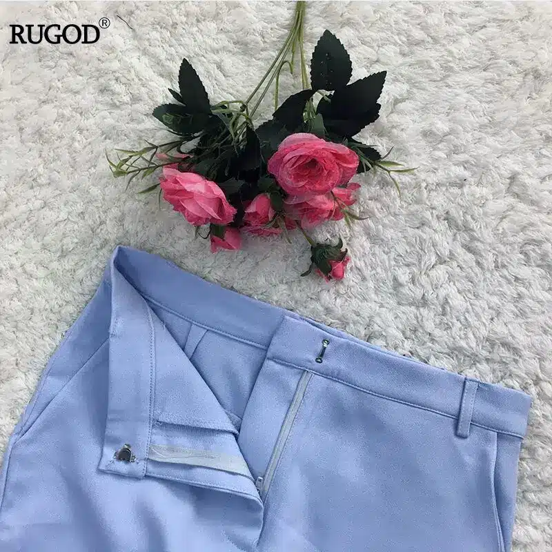 Rugod 2018 Spring Office Lady Elegant Business Suits Women Stylish Two piece sets Long Sleeve Jacket and Trouser Hot Sale Suits 31