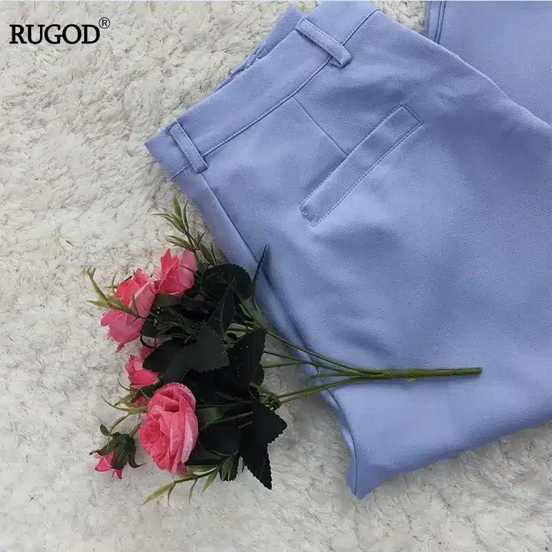 Rugod 2018 Spring Office Lady Elegant Business Suits Women Stylish Two piece sets Long Sleeve Jacket and Trouser Hot Sale Suits 32