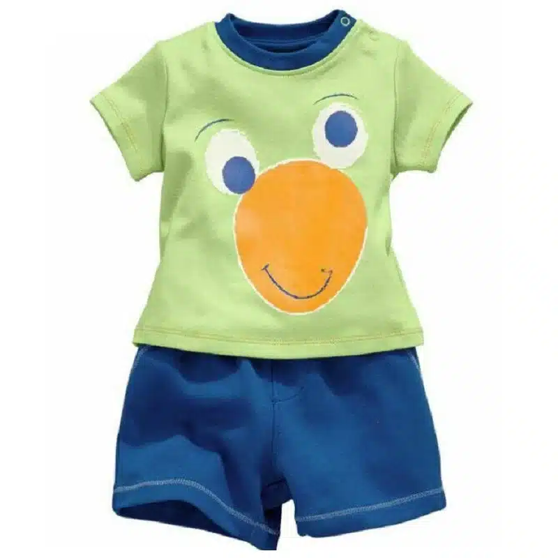 2018 Fashion Boys Pajamas Suit Summer Children Dinosaur Baby Sleepwear Baby Boy's Clothes 100% Cotton Tee shirt Short Pants Soft 15