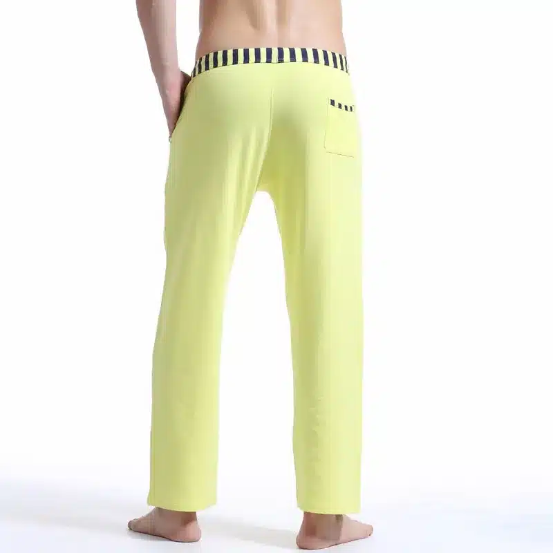 Brand Clothing WJ 2018 Sleep Bottoms Mens Pijamas Trousers Homewear Cotton Long Man Underwear Pajamas Pants Loose Long Johns 9