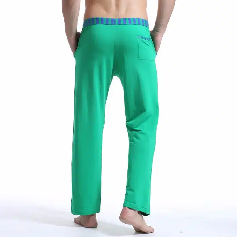 Brand Clothing WJ 2018 Sleep Bottoms Mens Pijamas Trousers Homewear Cotton Long Man Underwear Pajamas Pants Loose Long Johns 11