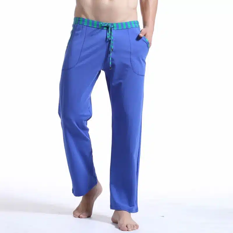 Brand Clothing WJ 2018 Sleep Bottoms Mens Pijamas Trousers Homewear Cotton Long Man Underwear Pajamas Pants Loose Long Johns 12