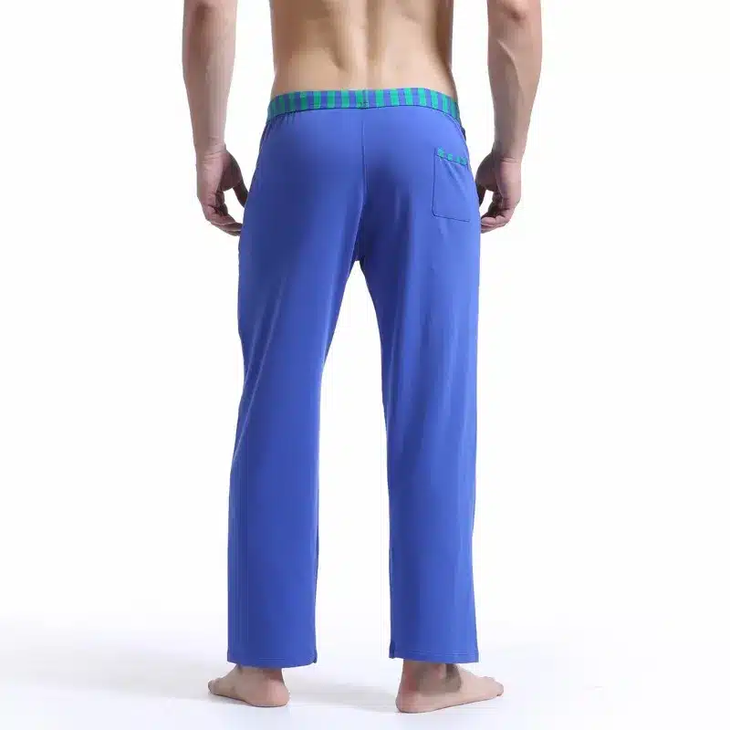 Brand Clothing WJ 2018 Sleep Bottoms Mens Pijamas Trousers Homewear Cotton Long Man Underwear Pajamas Pants Loose Long Johns 13
