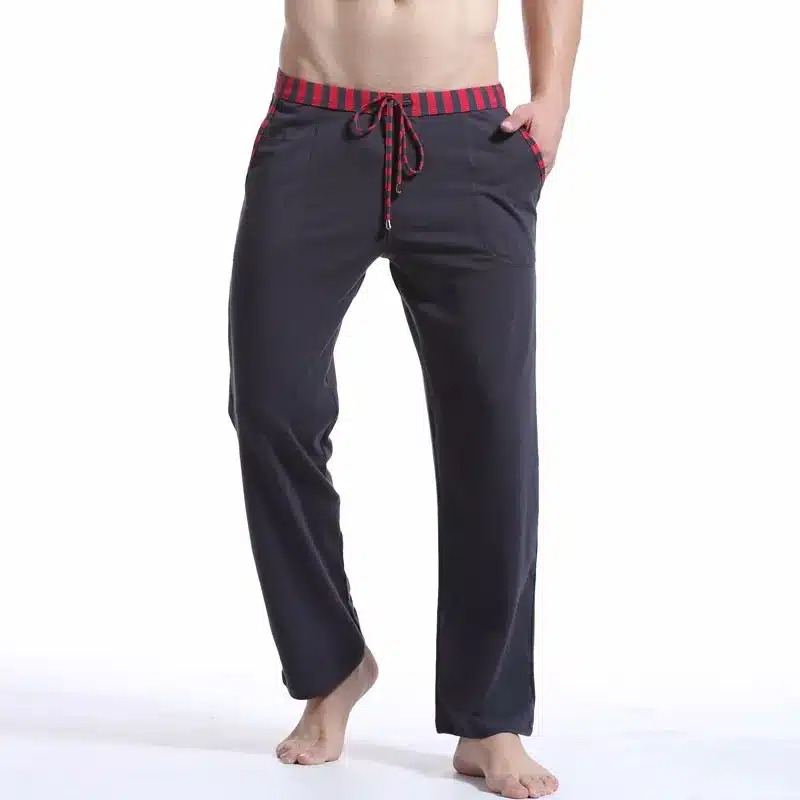 Brand Clothing WJ 2018 Sleep Bottoms Mens Pijamas Trousers Homewear Cotton Long Man Underwear Pajamas Pants Loose Long Johns 16