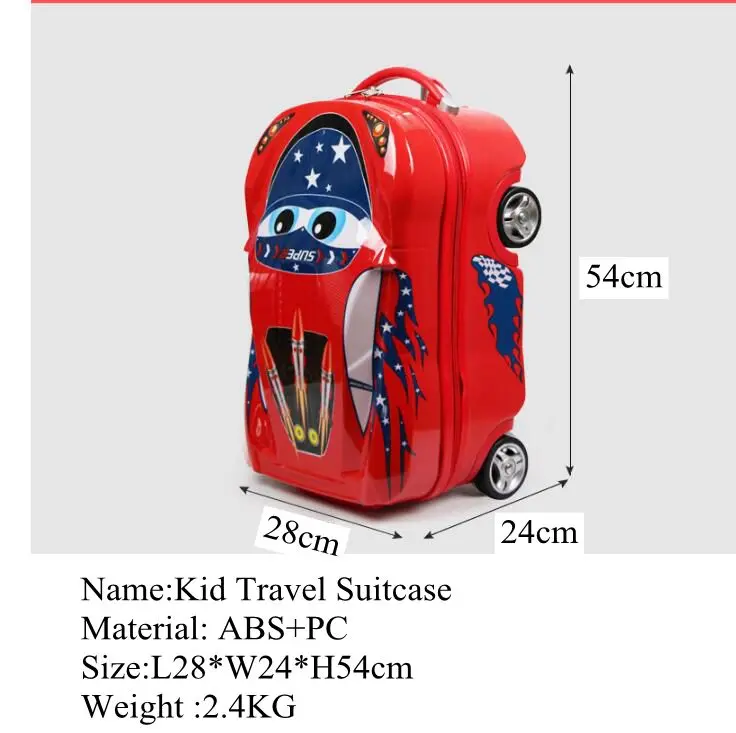 Kid Travel Trolley luggage suitcase for travel Car kid's Trolley suitcase on wheels Kids wheeled case Children Rolling Case 9
