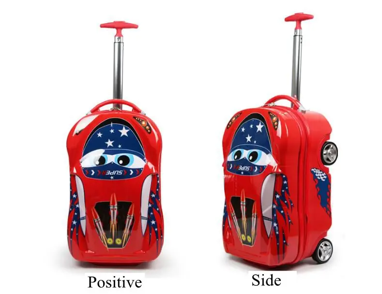 Kid Travel Trolley luggage suitcase for travel Car kid's Trolley suitcase on wheels Kids wheeled case Children Rolling Case 16