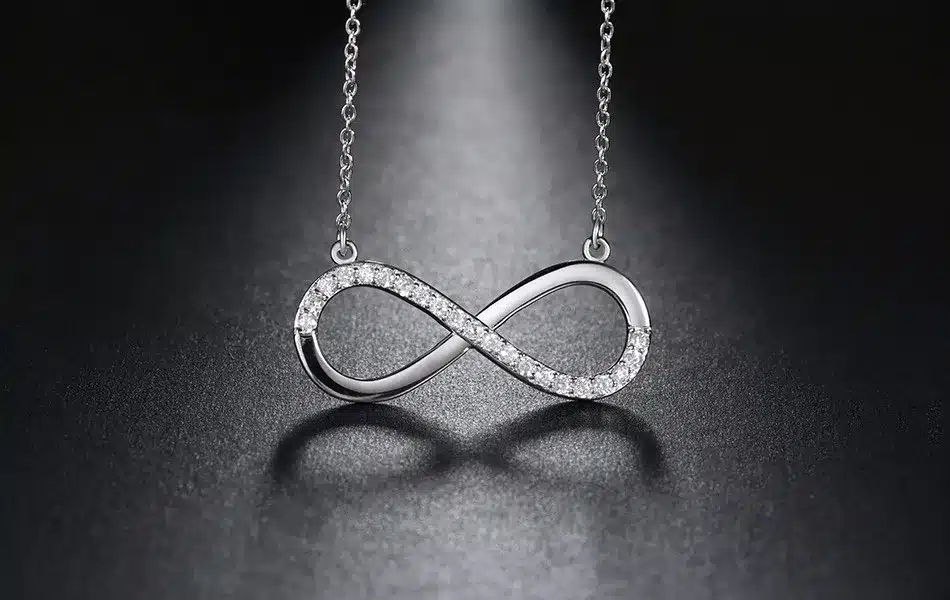ORSA JEWELS 2017 AAA Brilliant Austrian CZ Infinity Pendant Silver Color Necklace for Women/Lover Fashion Jewelry Gift ON112 29