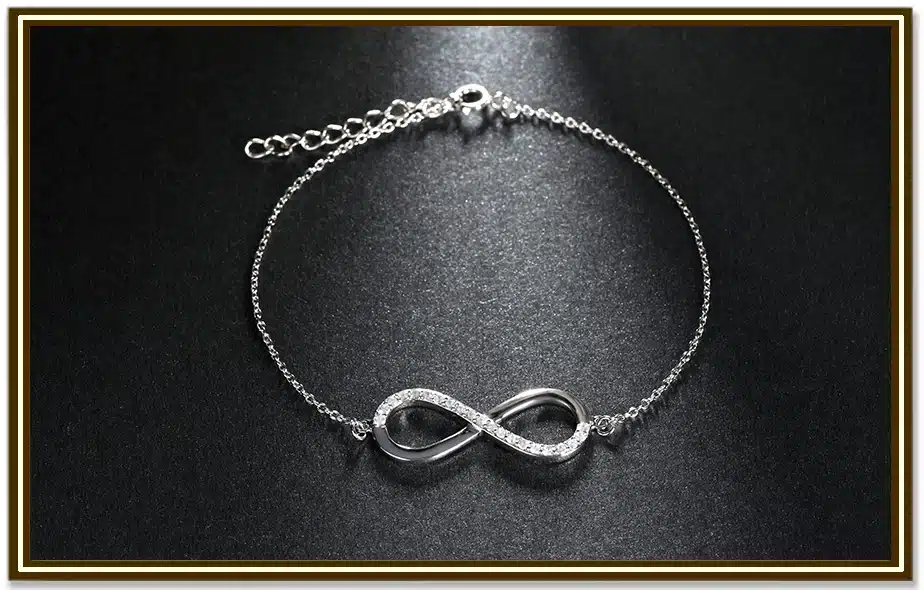 ORSA JEWELS 2017 AAA Brilliant Austrian CZ Infinity Pendant Silver Color Necklace for Women/Lover Fashion Jewelry Gift ON112 33