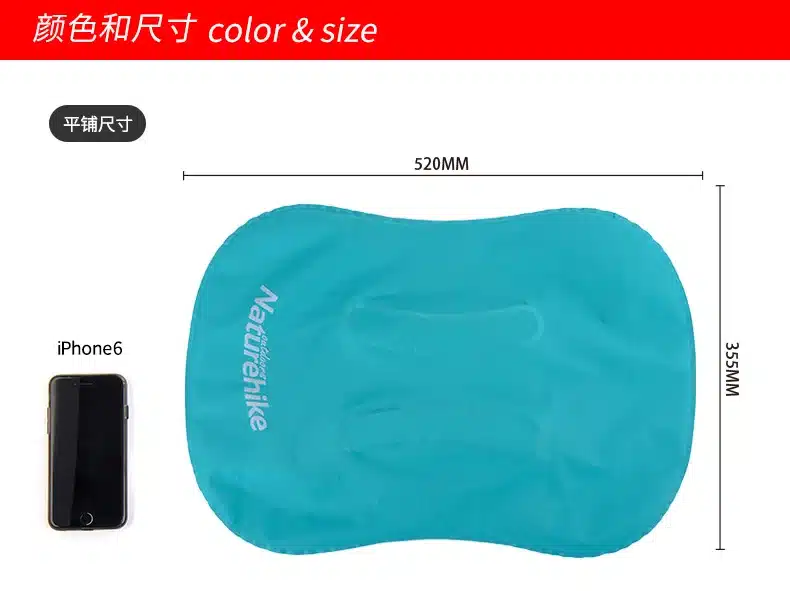 NatureHike Factory Store Portable Outdoor Inflatable Pillow Travel blow aeros Pillow Inflatable Cushion Soft Neck Protective 4