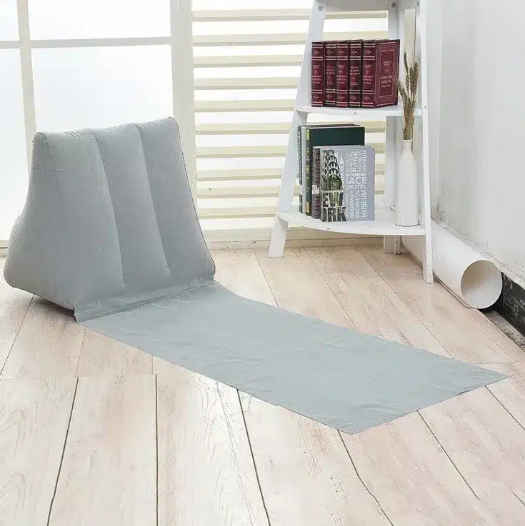 WIDESEA sandbeach mattress with pillow inflatable back PVC+suede 400G foldable&portable beach chair camping travel gear air bed 15