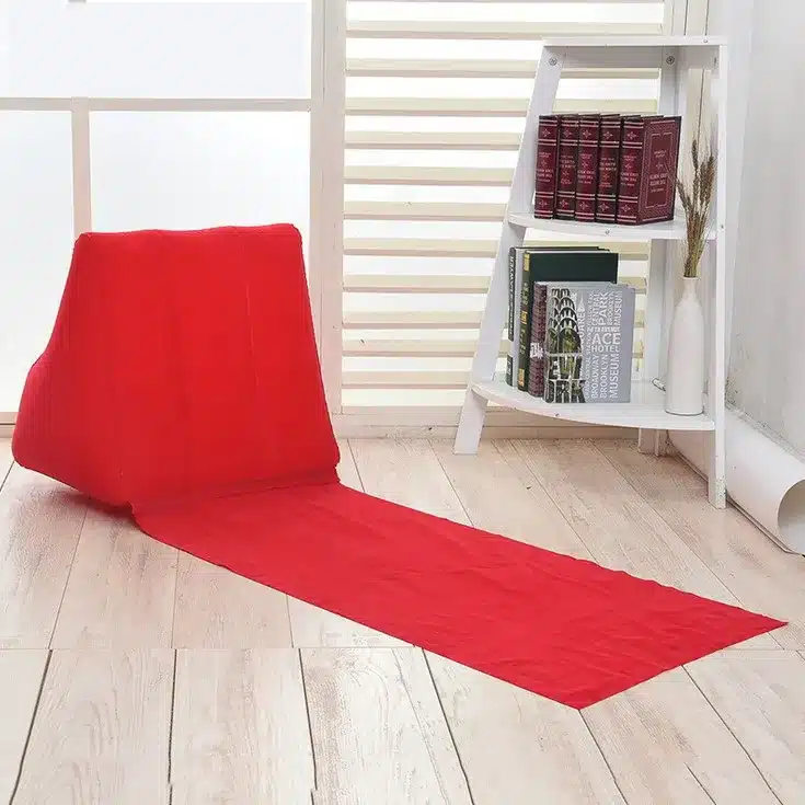 WIDESEA sandbeach mattress with pillow inflatable back PVC+suede 400G foldable&portable beach chair camping travel gear air bed 14