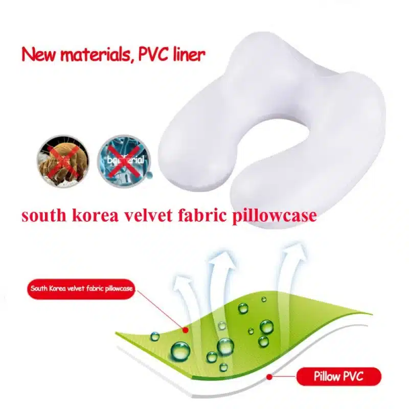 U-Shape Travel Pillow for Airplane Inflatable Neck Pillow Travel Accessories 4Colors Comfortable Pillows for Sleep Home Textile 3