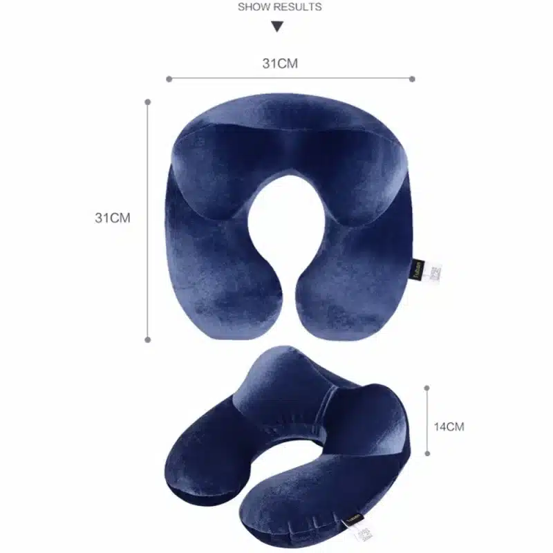 U-Shape Travel Pillow for Airplane Inflatable Neck Pillow Travel Accessories 4Colors Comfortable Pillows for Sleep Home Textile 4