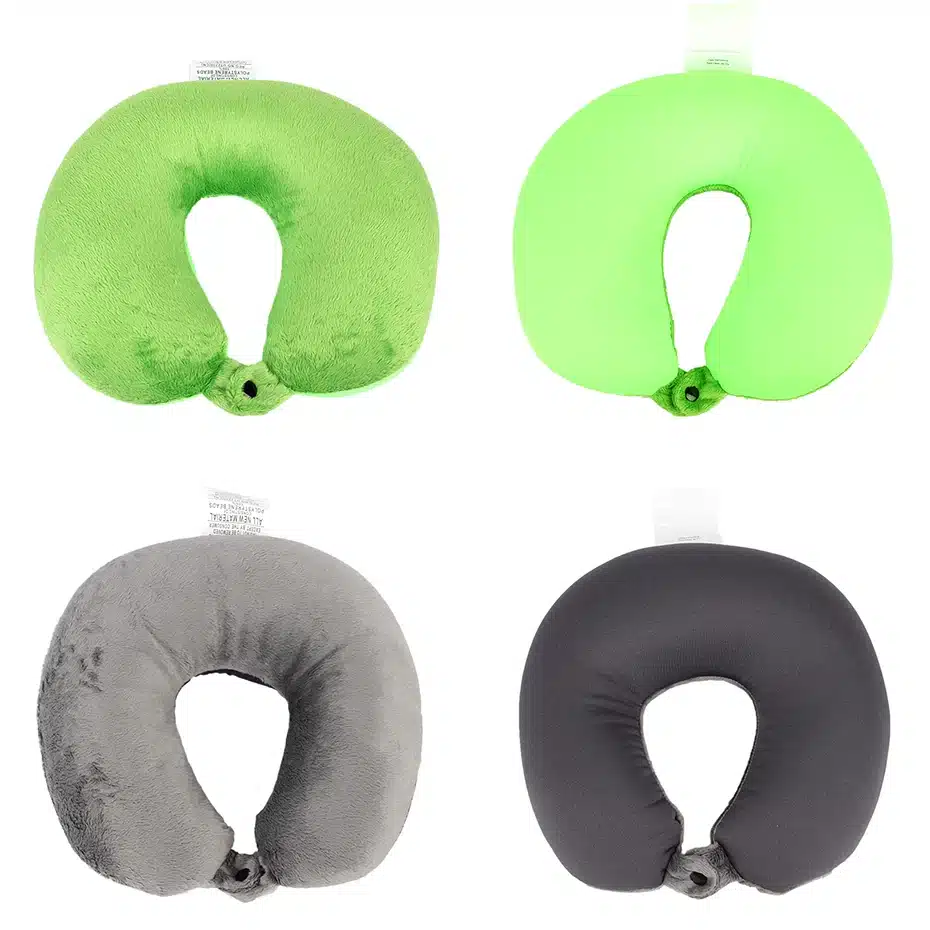 U Shaped Travel Pillow Nanoparticles Neck Support Headrest Health Care Cushion Airplane Flight Foam particles Pillow for travel 6