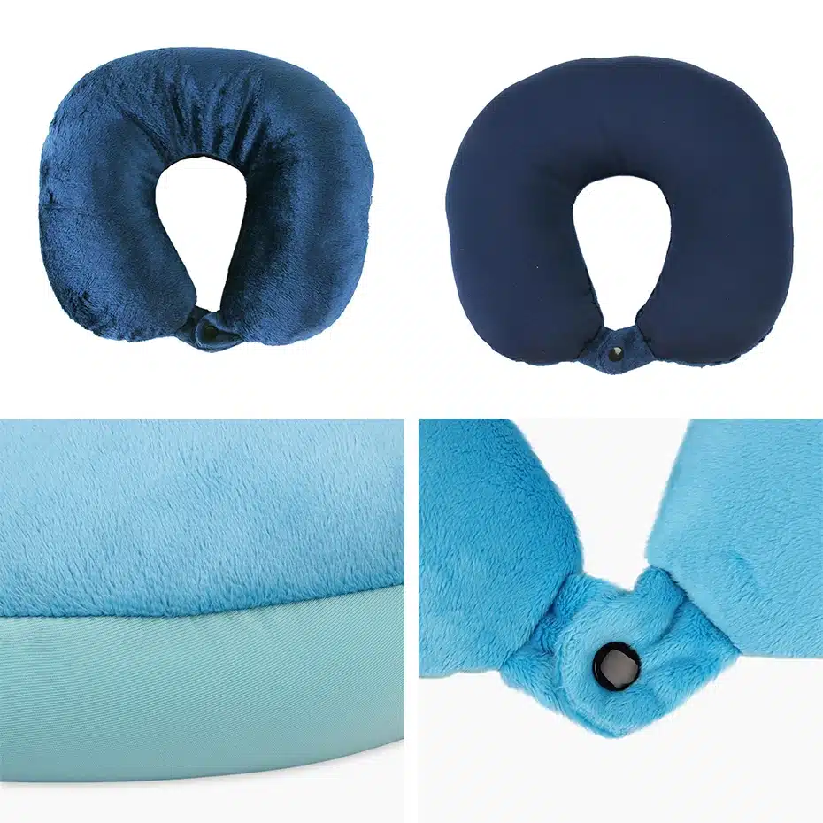 U Shaped Travel Pillow Nanoparticles Neck Support Headrest Health Care Cushion Airplane Flight Foam particles Pillow for travel 8
